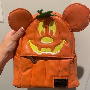 Disney LoungeFly Pumpkin Backpack
